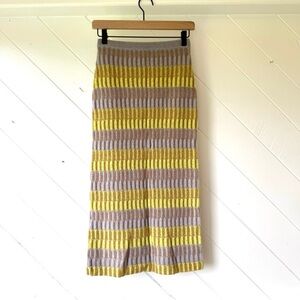 Guest in Residence Domino Cashmere midi skirt